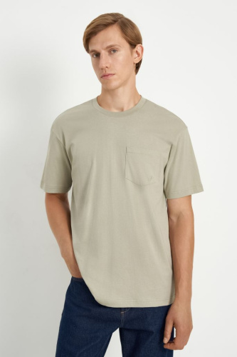 Футболка из хлопка свободного силуэта