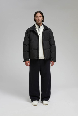 Стеганый пуховик с натуральным пухом