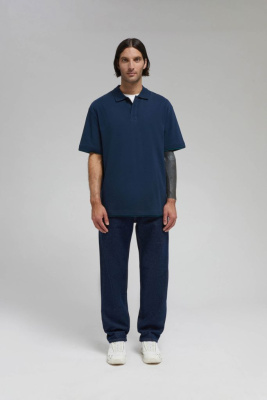 Поло из хлопка пике с коротким рукавом