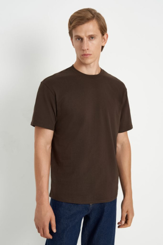 Футболка из хлопка свободного силуэта