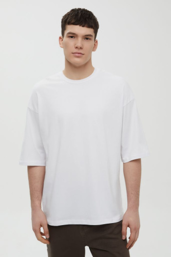 Футболка унисекс из хлопка оверсайз силуэта