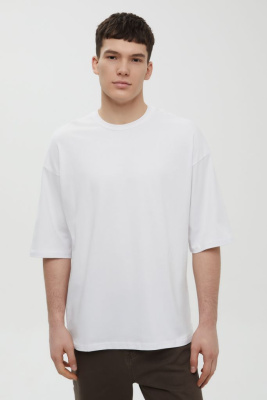 Футболка унисекс из хлопка оверсайз силуэта