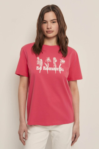 Футболка свободного силуэта с принтом