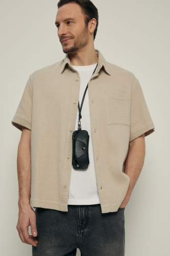 Рубашка с коротким рукавом из хлопка