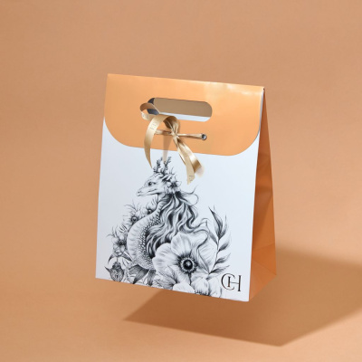 Пакет подарочный Cozy Home 22х10х27