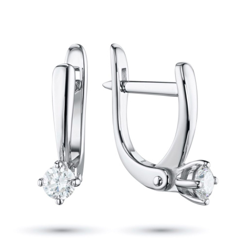 Серьги из белого золота с бриллиантами э0901сг04202987