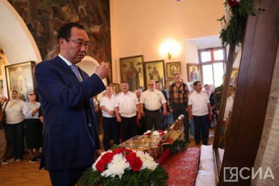 В Якутске состоялась Божественная Литургия у ковчега с мощами Георгия Победоносного / Анастасия Филиппова Якутск Якутск Республика Саха (Якутия)