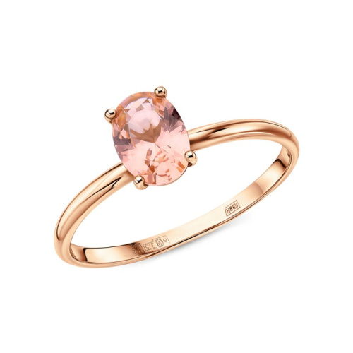 Золотое кольцо с наноситал морганитами