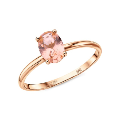 Золотое кольцо с наноситал морганитами