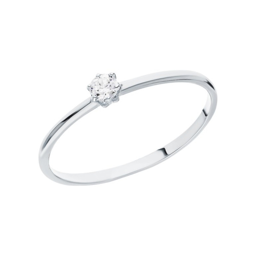 Золотое кольцо с фианитами