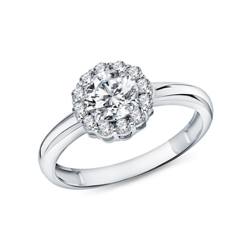 Серебряное кольцо с фианитами