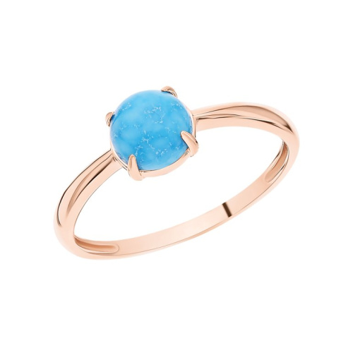 Золотое кольцо с бирюзой