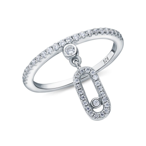 Серебряное кольцо с фианитами