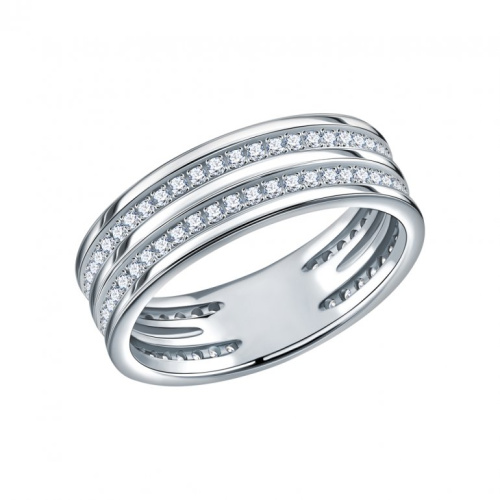 Золотое обручальное кольцо с бриллиантами