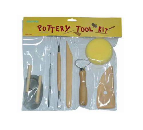 Набор для моделирования 8 предметов (стек, стек-петля 2 шт., губка, стеки-ребра 2 шт., леска, шило)