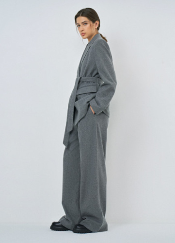 Прямые брюки, Серый