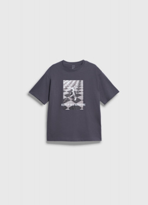 Футболка с принтом для мальчиков, Серый