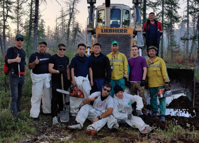 Из трех лесных пожаров один локализован /    