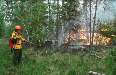 На 3 августа в Мирнинском районе действуют три лесных пожара /    