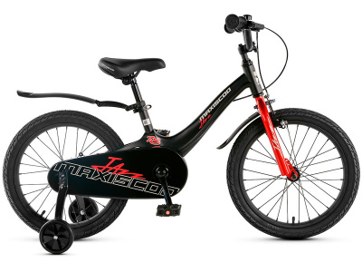 Детский велосипед Maxiscoo Jazz Стандарт 18, год 2025, цвет Черный-Красный