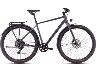 Дорожный велосипед Cube Hyde One FE, год 2025, цвет Серый-Черный, ростовка 20.5