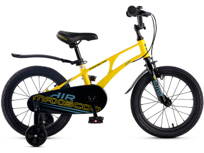 Детский велосипед Maxiscoo Air Стандарт Плюс 16, год 2025, цвет Желтый