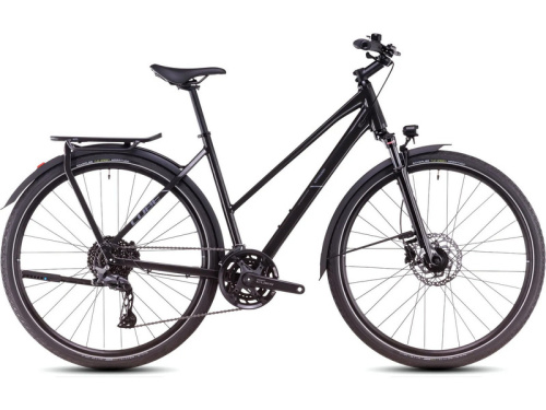 Женский велосипед Cube Kathmandu Pro Trapeze, год 2025, цвет Черный, ростовка 19.5