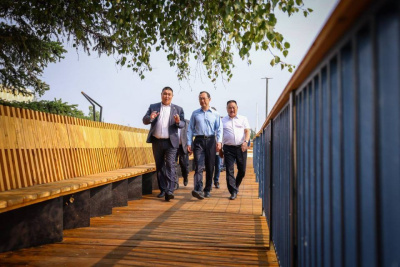 До 2027 года планируется завершить благоустройство набережной реки Вилюй в Нюрбе / ЯСИА   