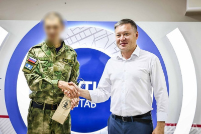 В Якутске встретили бойца с позывным Гром, прибывшего в отпуск / Дьулустаан Сергеев Якутск Якутск Республика Саха (Якутия)