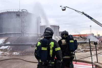 На Якутской ГРЭС-1 прошли учения по тушению пожара и ликвидации последствий ЧС / ЯСИА   