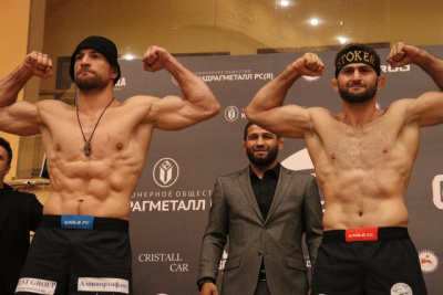 Бойцы турнира Eagles FC кубка главы Якутии встретились лицом к лицу перед поединками / Дьулустаан Сергеев   