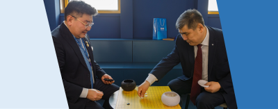 Федерация Го РС(Я) при поддержке Алмазэргиэнбанка передала наборы для игры Го в СВФУ /    