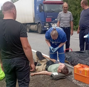 Путешественника из Якутии на велосипеде сдуло с дороги в Хабаровском крае / ЯСИА   