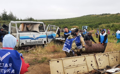 Более 35 тонн металлолома собрали в Анабарском районе по проекту «Чистая Арктика» / Мария Архипова   