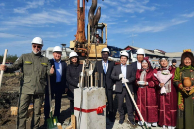 В селе Крест-Хальджай Томпонского района начали строительство спортзала / ЯСИА   
