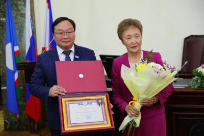 В Якутске отметили 75-летний юбилей Екатерины Никитиной / ЯСИА Якутск Якутск Республика Саха (Якутия)