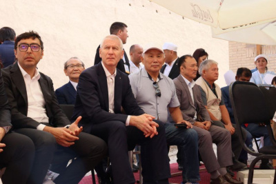 Министр спорта РФ Олег Матыцин посетил чемпионат мира по мас-рестлингу в Узбекистане / Дьулустаан Сергеев   