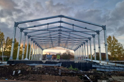 В Алдане ведется строительство спортивного зала для городской гимназии / Дьулустаан Сергеев   