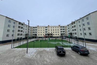 В Майе построили четырехэтажный дом для переселенцев из аварийного жилья / ЯСИА   