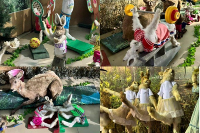 Зайцы-спортсмены и ондатра-супермен: необычные чучела животных делает таксидермист из Якутии / Нарыйа Пахомова   