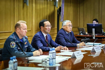 Глава Якутии принял участие в штабной тренировке по гражданской обороне / ЯСИА   