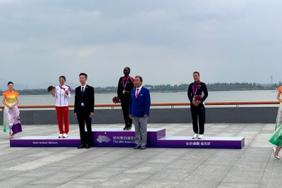 Якутянка Сардана Трофимова завоевала бронзовую медаль марафонской гонки Азиатских игр в Китае / Дьулустаан Сергеев   