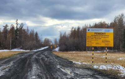 К концу октября завершат ремонт участка дороги «Лючинская» в Кобяйском районе / ЯСИА   