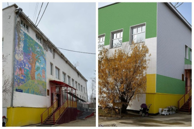 В Якутске детский сад облицуют экологичным материалом / ЯСИА   