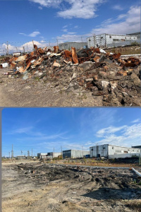 В Айхале завершены работы по ликвидации несанкционированных свалок /    