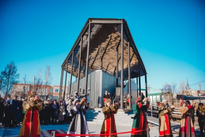 В Хангаласском районе Якутии открылся новый бульвар с фонтанной площадью / ЯСИА  Хангаласский Республика Саха (Якутия)