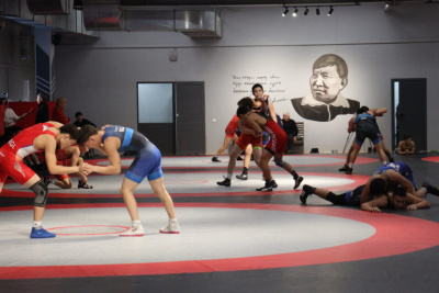 Борцы сборной Якутии провели открытую тренировку перед турниром Коркина / Дьулустаан Сергеев   