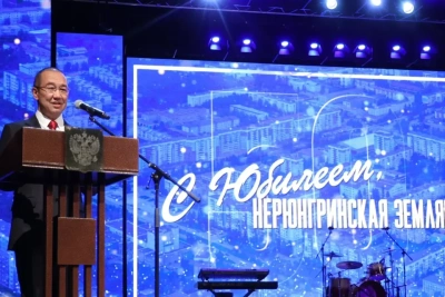 Айсен Николаев поздравил нерюнгринцев с 50-летием столицы Южной Якутии и Нерюнгринского района / ЯСИА   