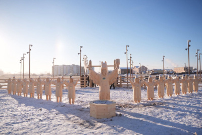 Парк «Ытык Сир» с деревянными фигурами строят в Якутске / ЯСИА Якутск Якутск Республика Саха (Якутия)