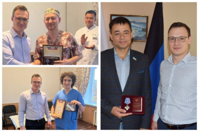 Министр здравоохранения ДНР вручил якутским врачам знаки отличия за заслуги перед республикой / Саина Титова   